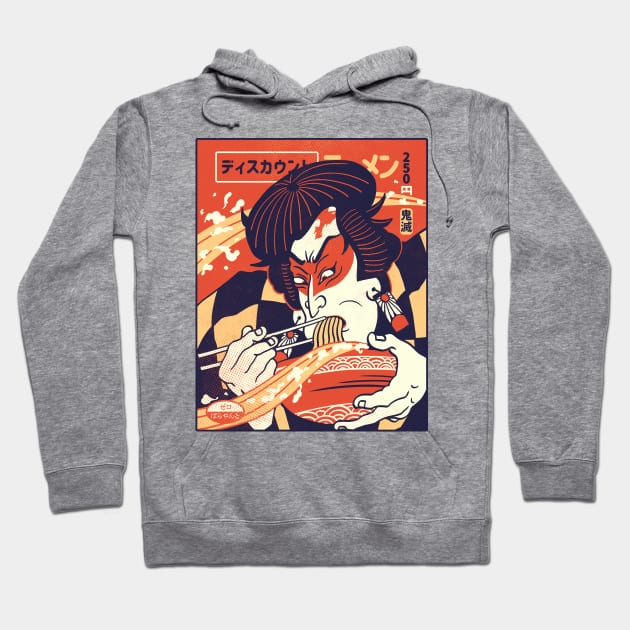 Discount Noodle Gang: Udon Lover Tanji (Light Colored Shirt) Hoodie by zerobriant
